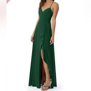 Dark green size 8 bridesmaid dress